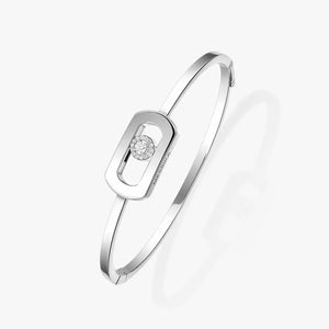 0.11ctw White Gold Diamond Bangle Bracelet