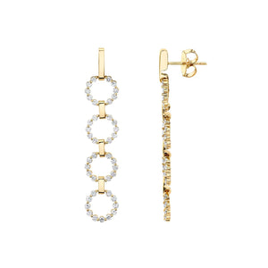 1.25ctw Cloud Drop Earrings