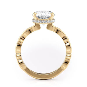0.11ctw Diamond Oval Engagement Ring