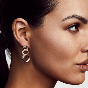 0.48ctw Octave Chain Link Drop Earrings