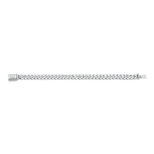 6.5mm Silver Men's Cuban Chain Bracelet