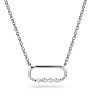 0.15ctw Diamond Cloud Link Necklace