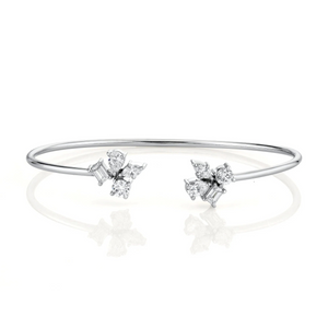 1.58ctw Diamond Montage Cluster Cuff