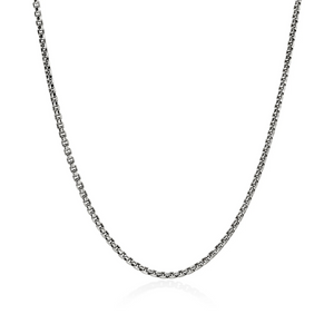 Sterling Silver Box Chain Necklace 2.7MM