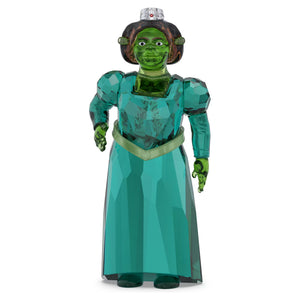 Fiona from Shrek made of Crystals, Lacquered metal, Metal on a white background