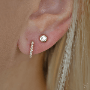 0.07ctw Diamond Huggie Earring - Gunderson's Jewelers