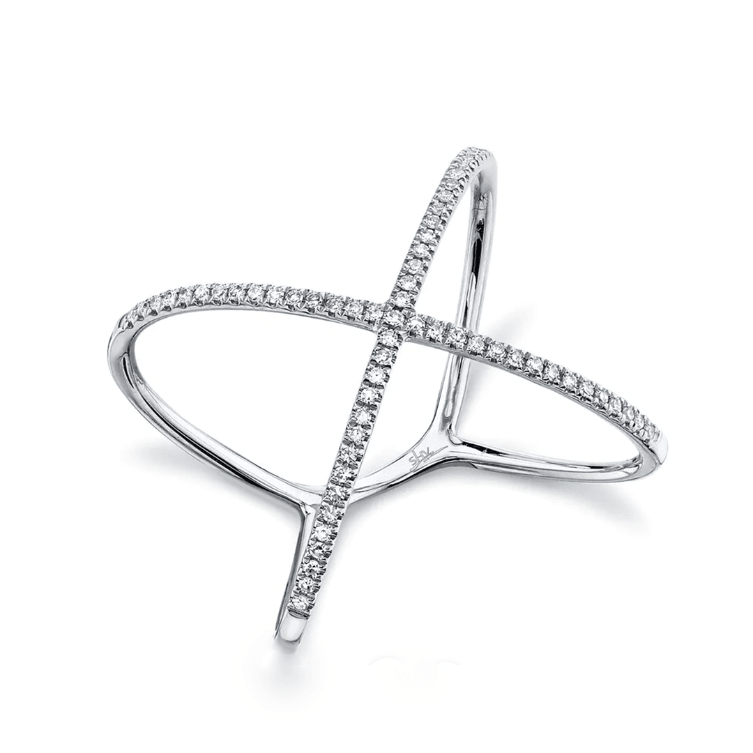 0.18CT Diamond "X" Ring Gunderson's Jewelers