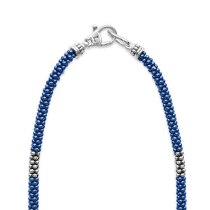 Silver Station Ceramic Beaded Necklace | 3mm