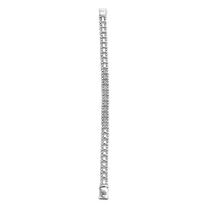 Small Single Station Diamond Circle Caviar Bracelet | 6mm