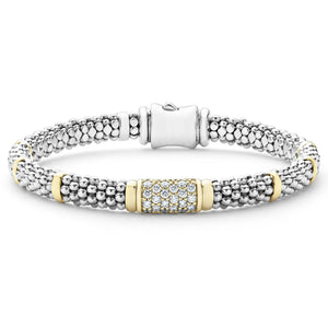 Diamond Caviar Bracelet | 6mm