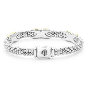 Three Station X Caviar Bracelet | 6mm