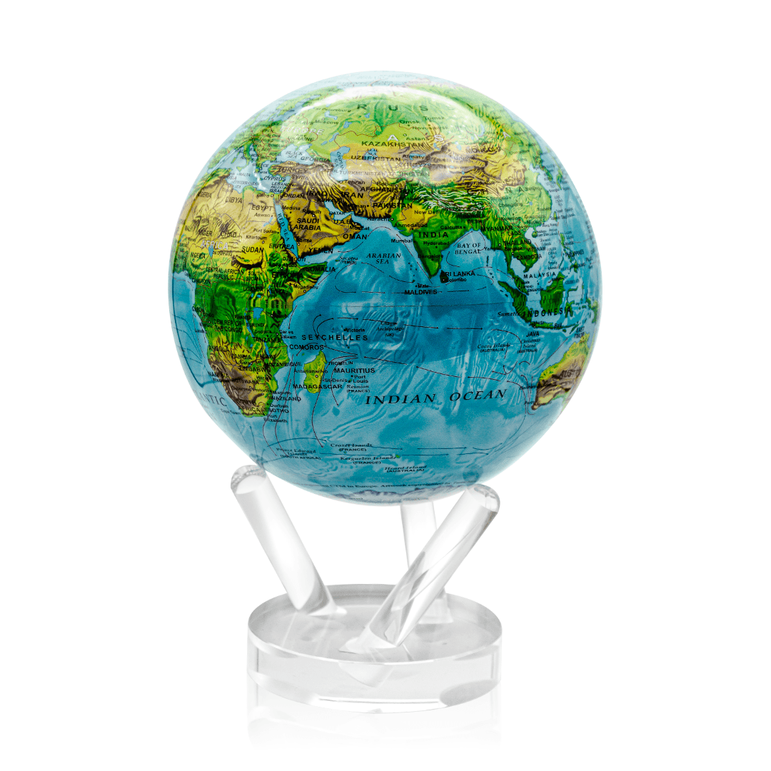 6in Relief Map Blue Mova Globe – Gunderson's Jewelers