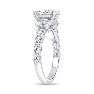 Uneek 1.33ctw Diamond Oval Engagement Ring
