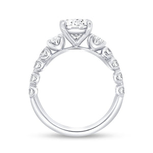 Uneek 1.33ctw Diamond Oval Engagement Ring