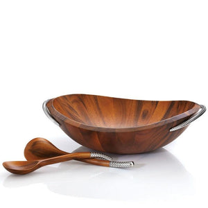 Braid Salad Bowl w/ Servers - Gunderson's Jewelers
