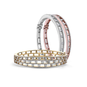 Diamond Air Bracelet, Yellow Gold - Gunderson's Jewelers