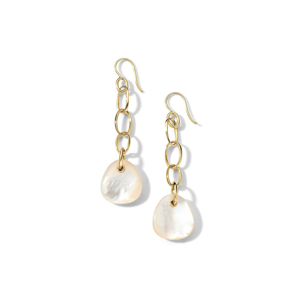 Pebble Chain Drop Earrings in 18K Gold - Gunderson's Jewelers