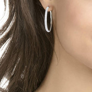 Stone Hoop Pierced Earrings - Gunderson's Jewelers