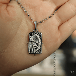 Sun, Moon and Stars Gate Locket - Gunderson's Jewelers