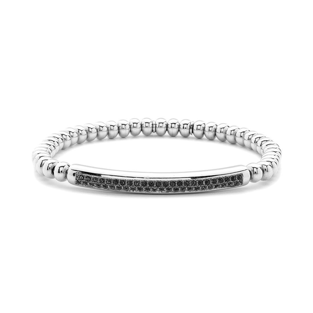 0.60ctw, 18K White Gold Tresore Stretch Bracelet - Gunderson's Jewelers