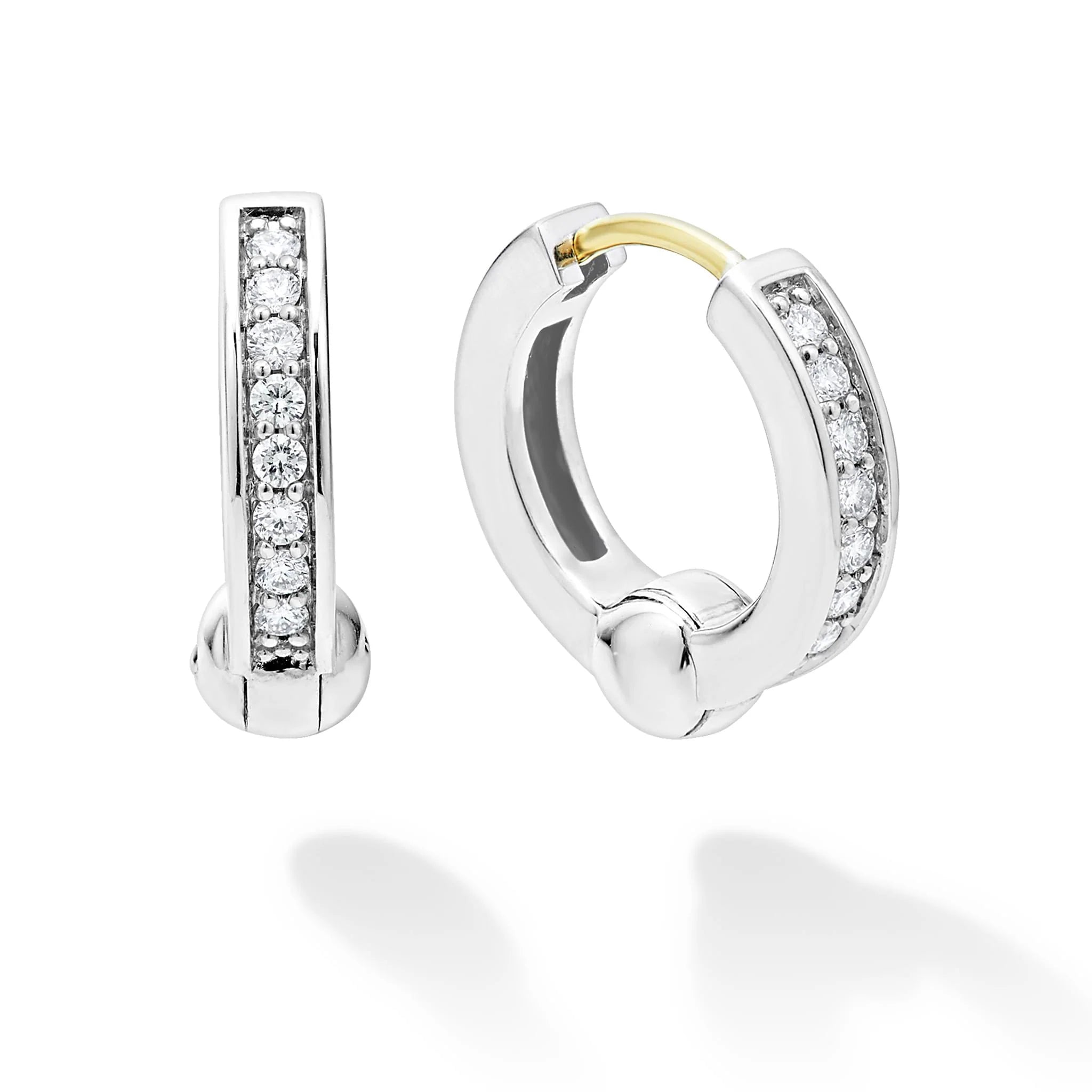 Diamond Huggie Earrings
