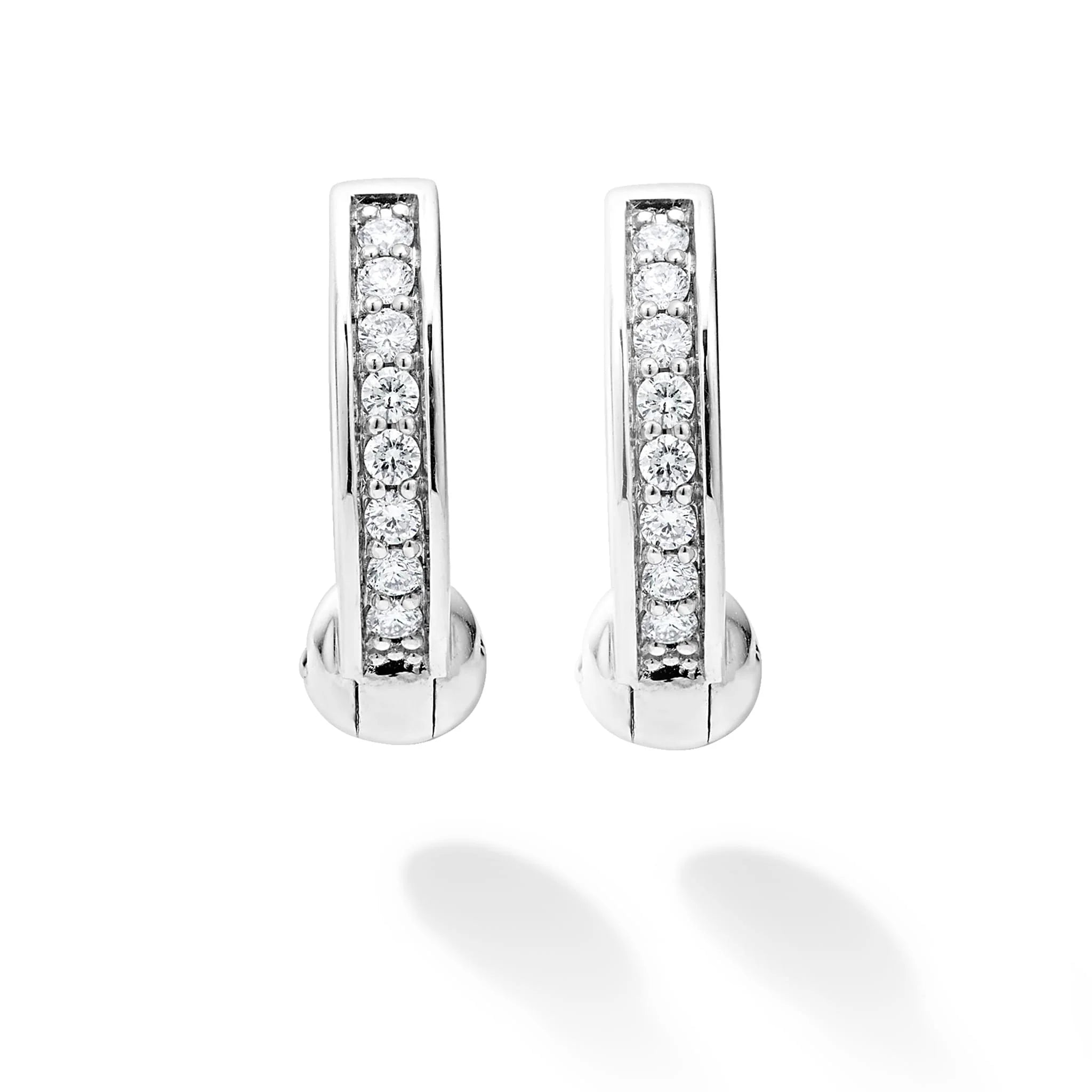 Diamond Huggie Earrings