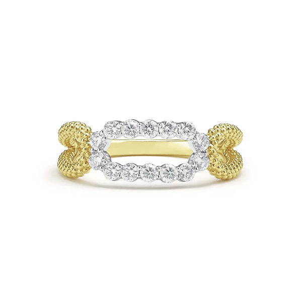 Superfine Diamond Oval Ring