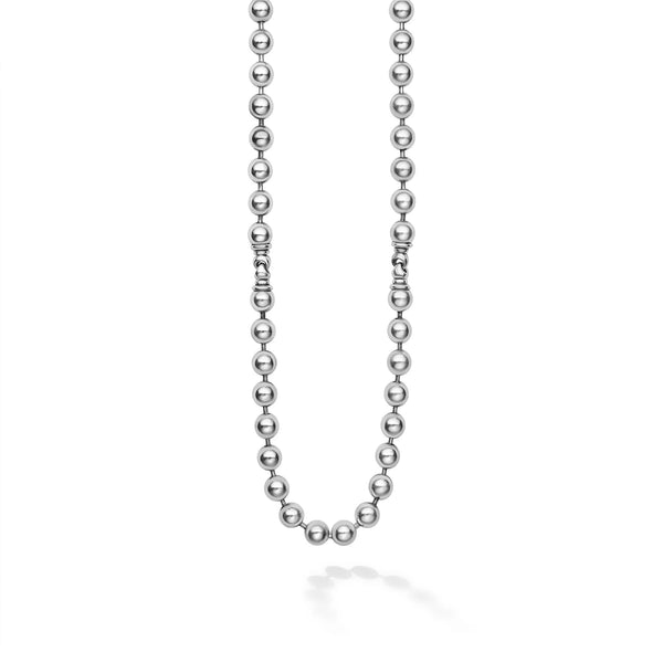 Caviar Beaded Chain Necklace | 8mm