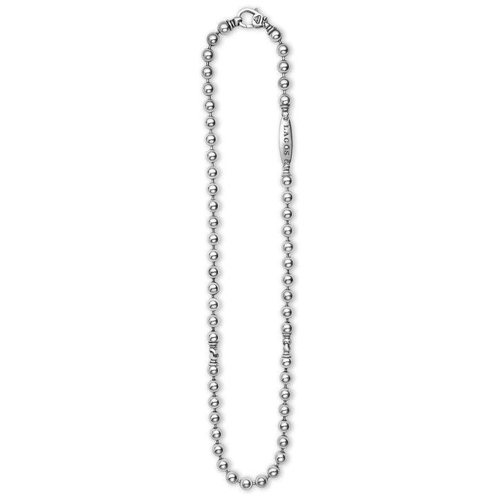Caviar Beaded Chain Necklace | 8mm
