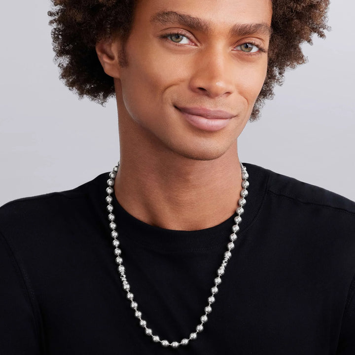 Caviar Beaded Chain Necklace | 8mm