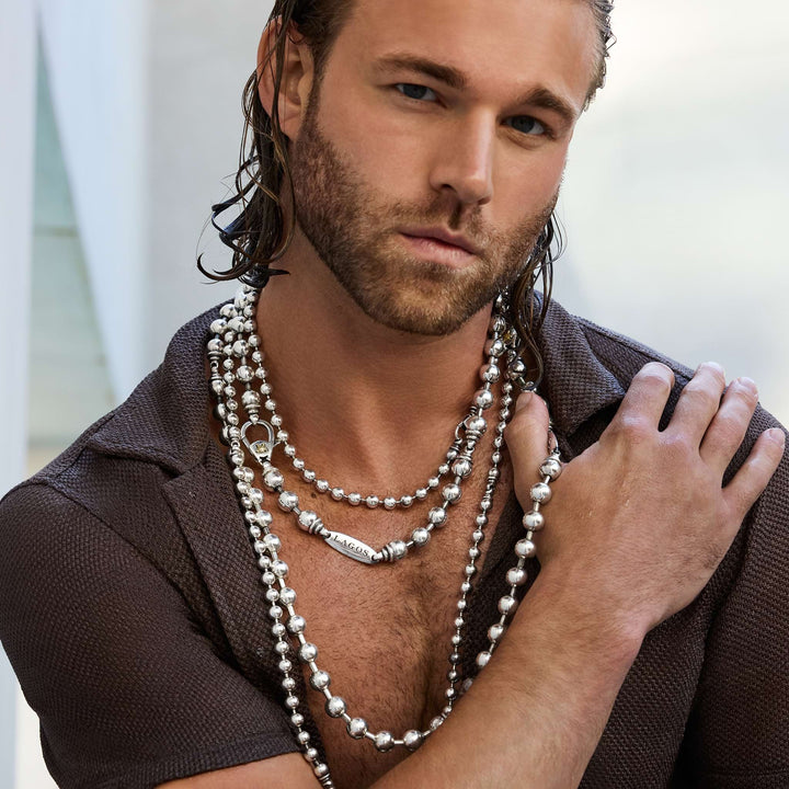 Caviar Beaded Chain Necklace | 8mm