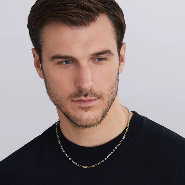 Two-Tone High Jinks Link Chain Necklace | 3.5mm