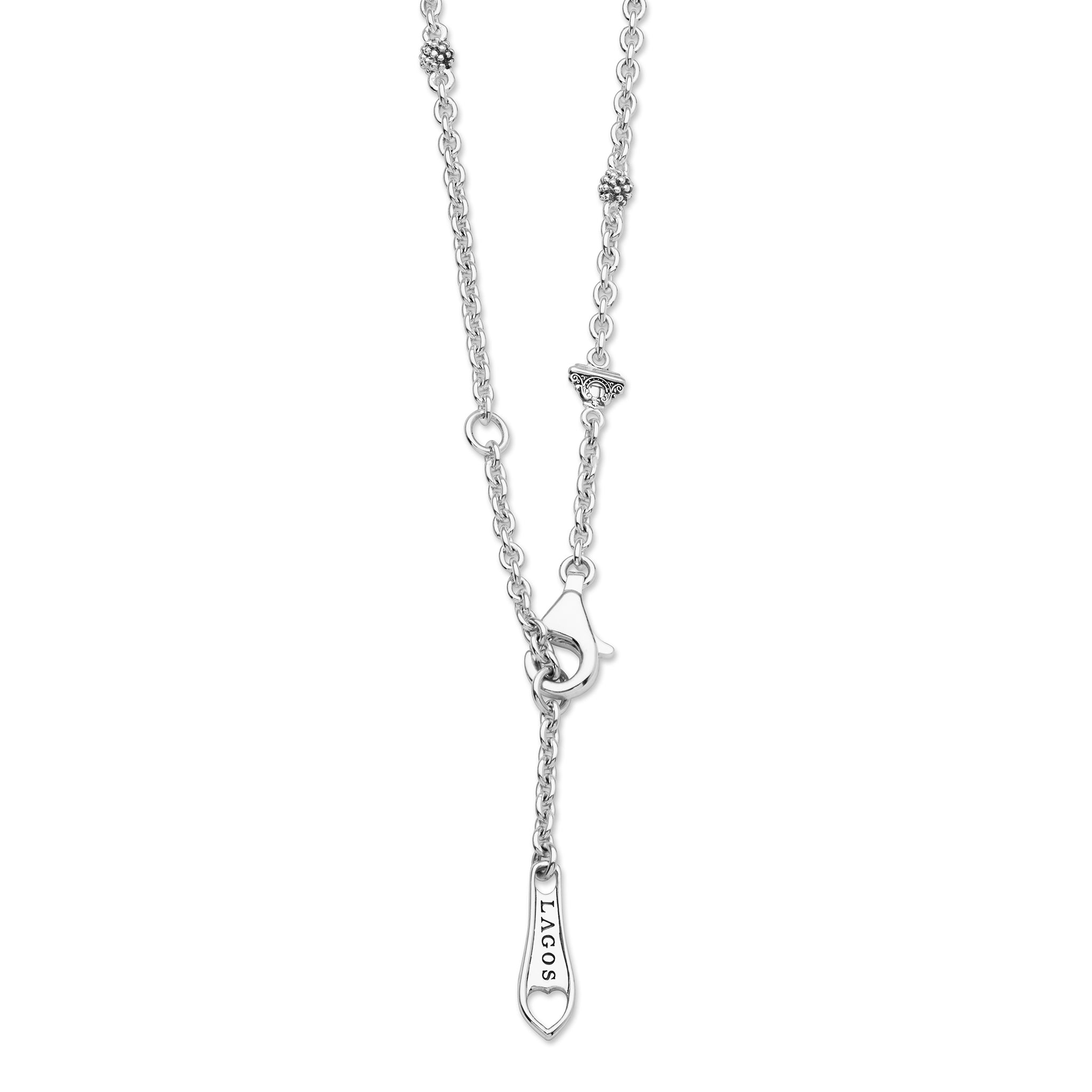 Two-Tone Swiss Blue Topaz Oval Pendant Necklace