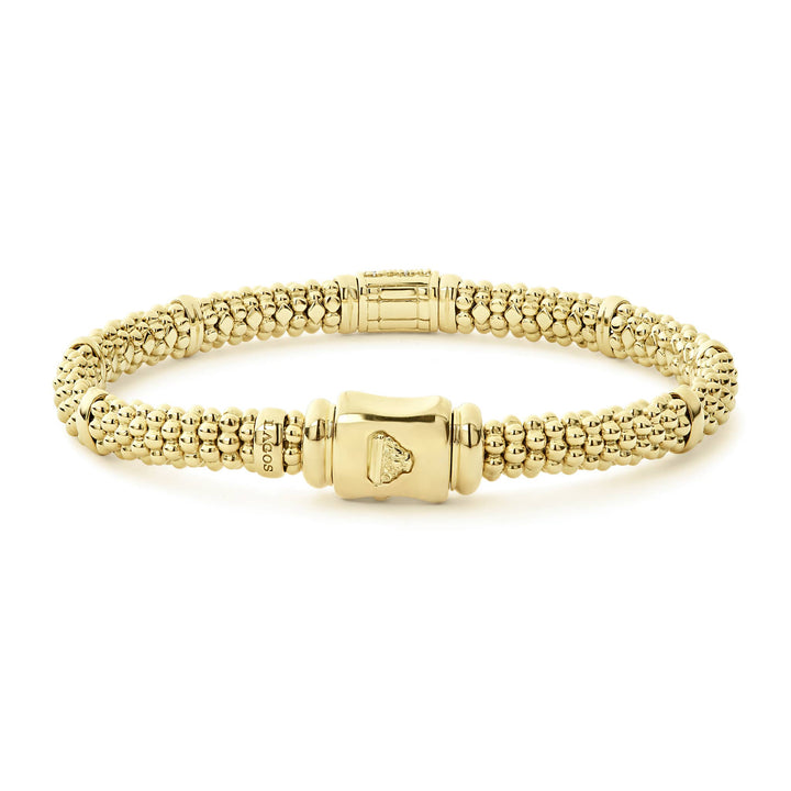 18K Gold Diamond Bracelet | 6mm