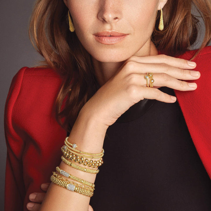 18K Gold Diamond Bracelet | 9mm