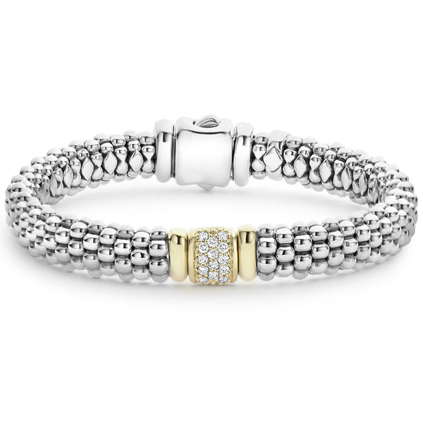 Diamond Caviar Bracelet | 9mm