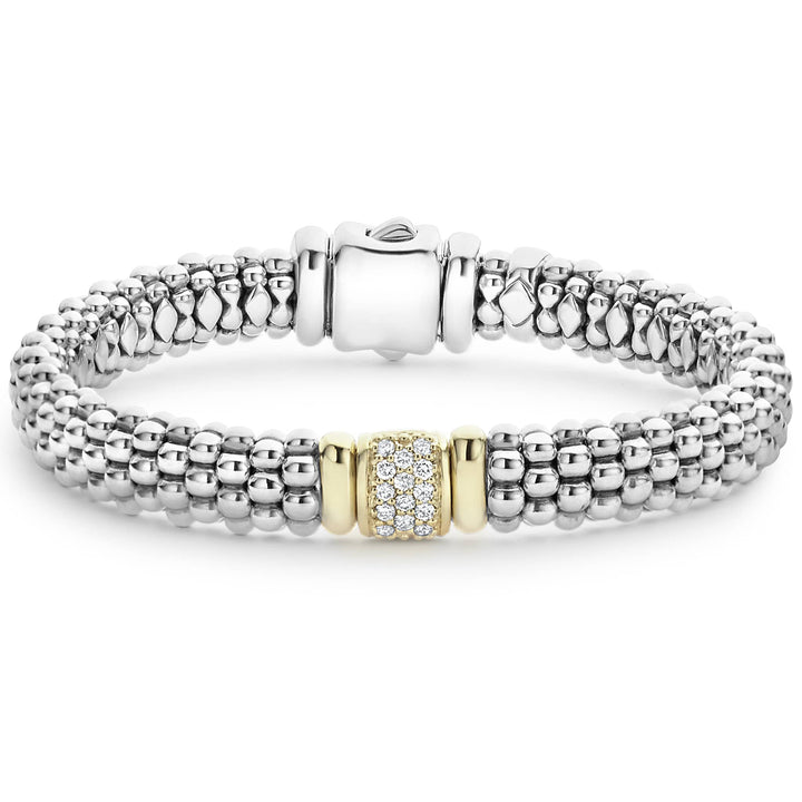 Diamond Caviar Bracelet | 9mm