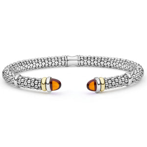 Two-Tone Citrine Versa Torque Bracelet | 5mm