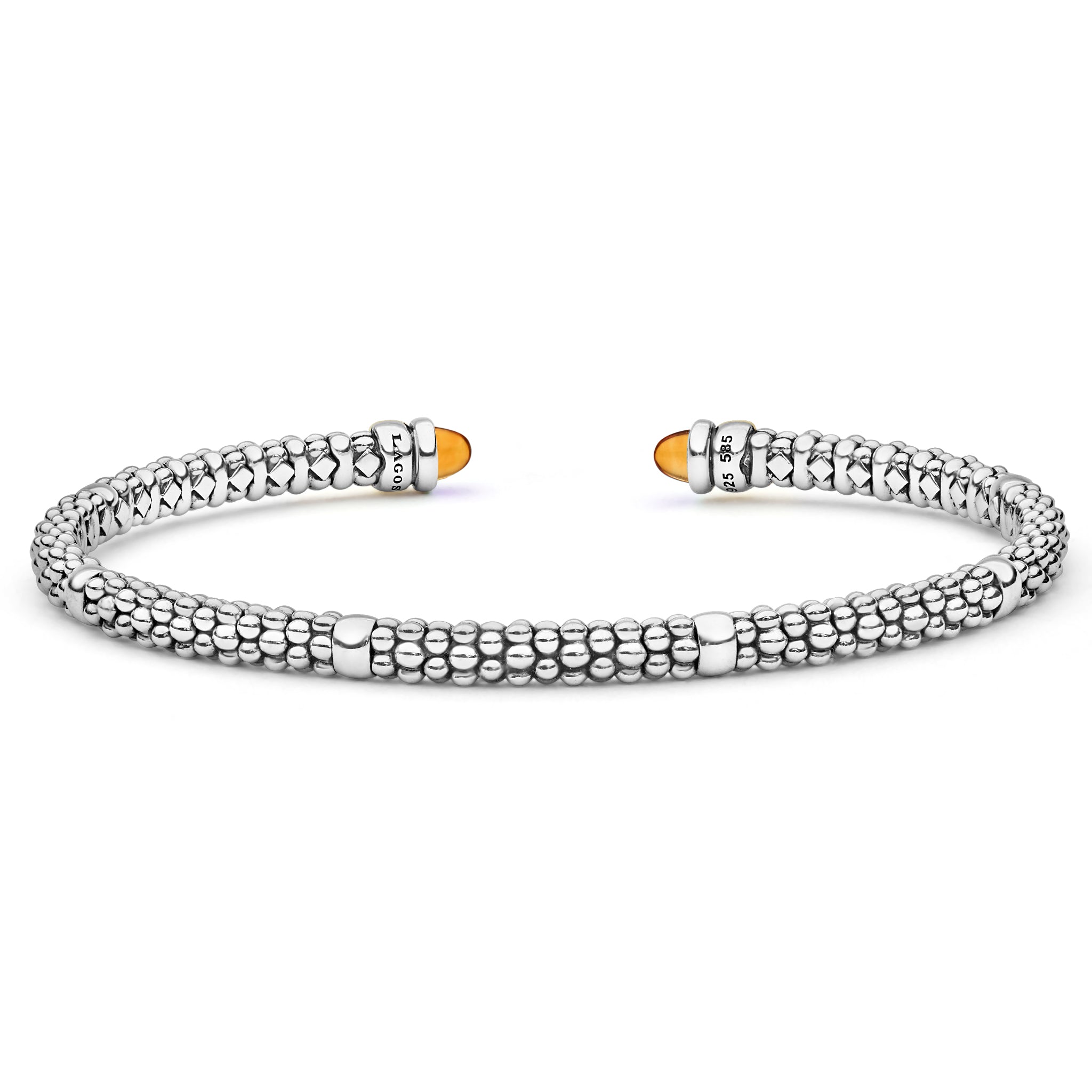 Two-Tone Citrine Mini Versa Torque Bracelet | 3mm