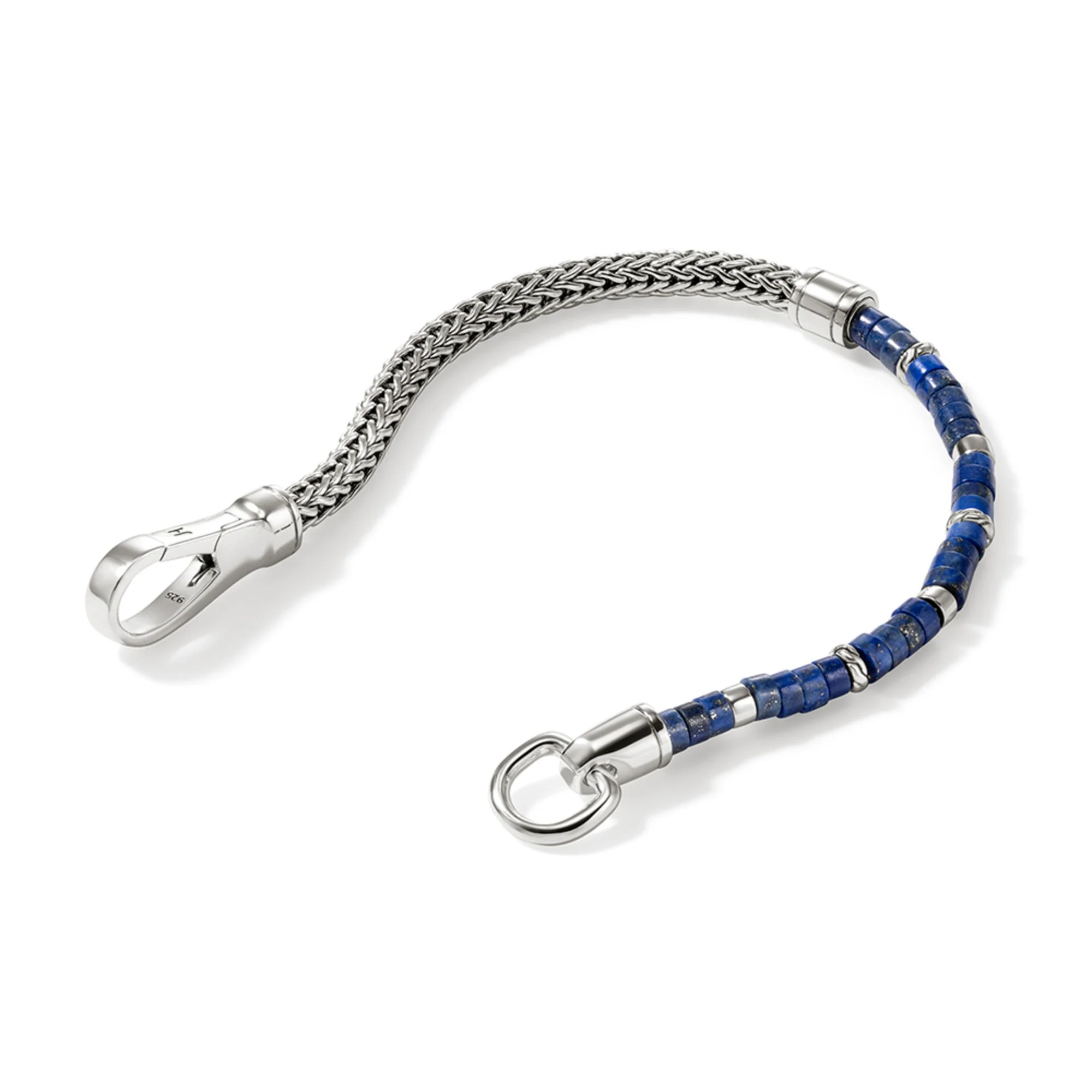 Sterling Silver Heishi Chain Bracelet
