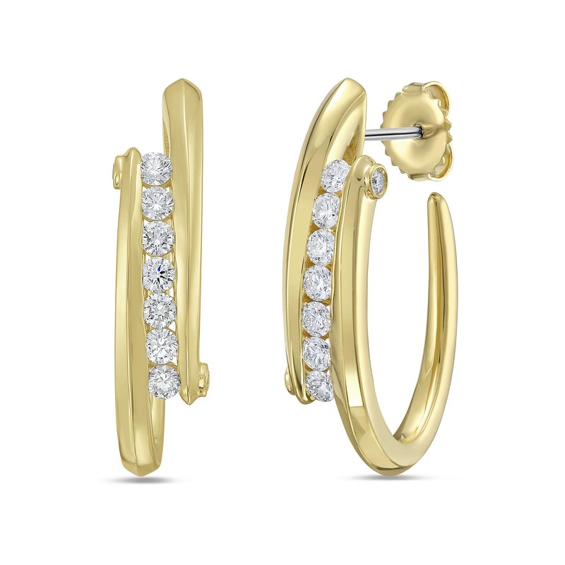 Diamond Hoop Earrings