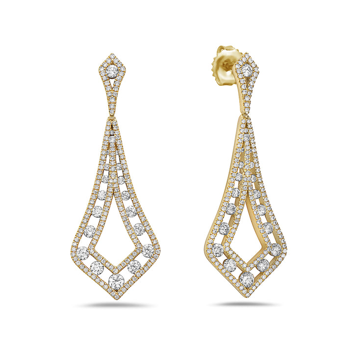 18K Precious Pastel Dangle Earrings