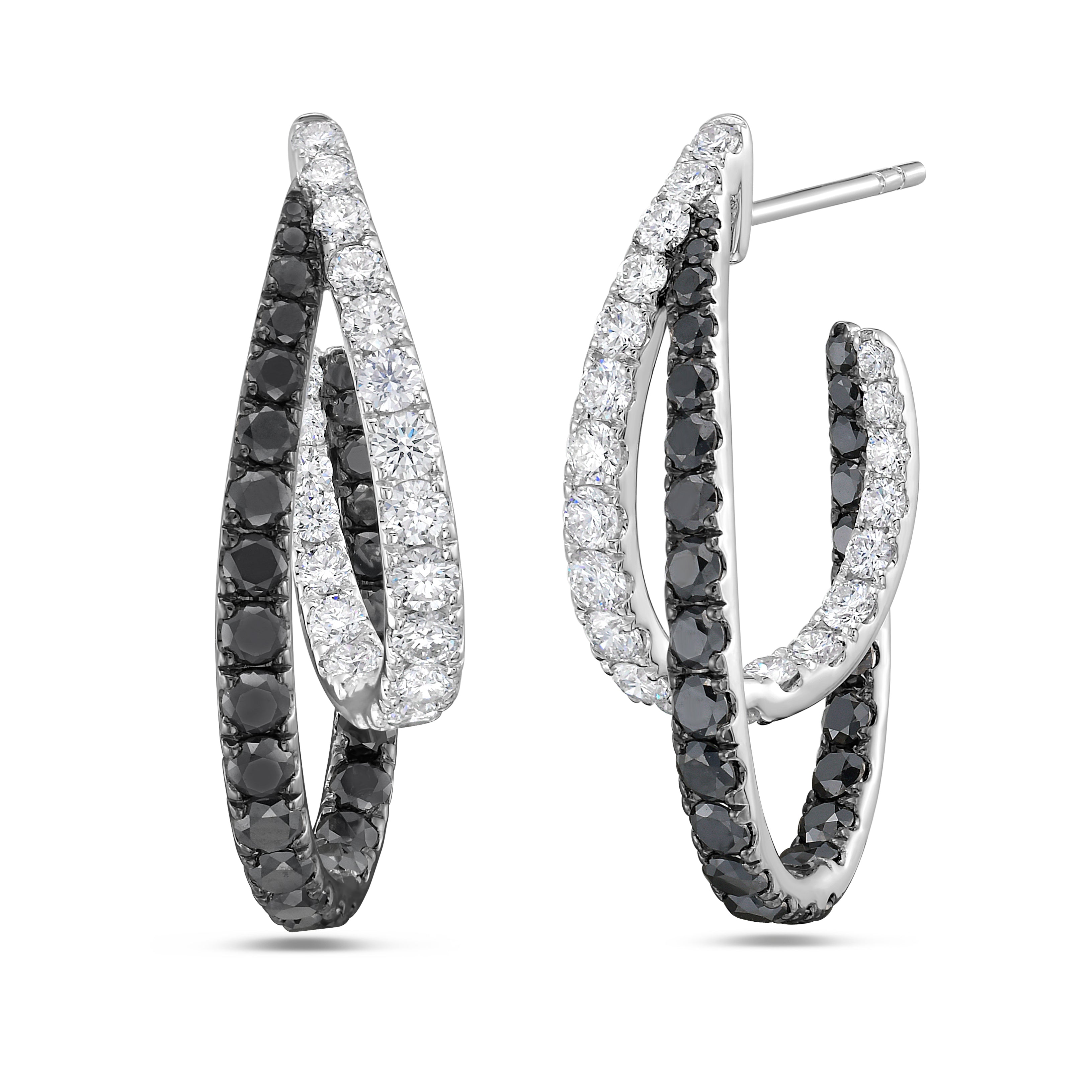 Intertwining Double Hoop Earrings