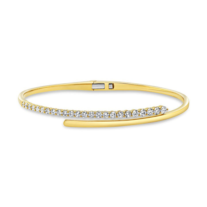 1.01ctw Diamond Bangle Bracelet