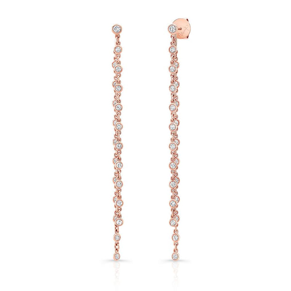 2.07ctw Diamonds-by-the-Yard Dangle Earrings