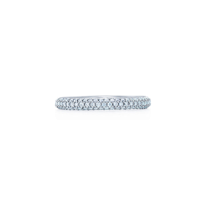 3-Row Ring with Pavé Diamonds