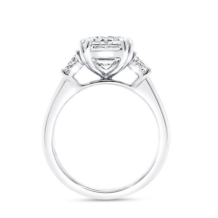 6.33ctw Three-Stone Emerald Cut Diamond Engagement Ring