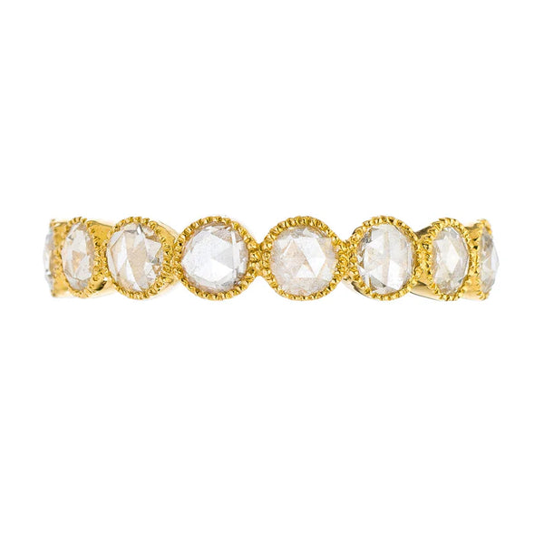 18K Yellow Gold Grace White Diamond Band
