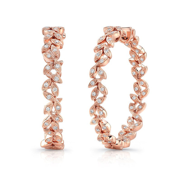 0.40ctw Diamond Hoop Earrings