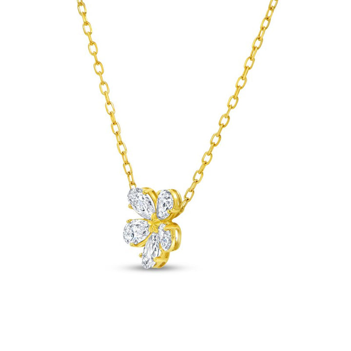 0.83ctw Diamond Floral Necklace